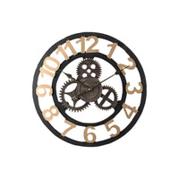 Vintage Gear Wall Clock Gear Wall Clock Indoor Silent Sweeping for Living Room