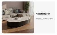 2 Pieces Mango and Drum Nesting Tables Italian design Coffee Table Irregular Shape With Storage Drawer for Adults, Small Spaces