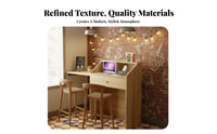 Compact Design Small Reception Desk Sturdy Construction Small Front Desk Multi-Purpose Retail Checkout Counter Spacious Countertop for Receptionists, Shopkeepers, Business Owners, Cafe, Boutique, Lobby