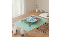 Tie Dye Kit with Silicone Mat Waterproof Dyeing Rack Set Easy to Clean