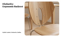 Shell rear Chair Stackable Household Furniture Ergonomic rearrest for Homeowners