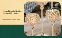 Crystal Candle Holder French Style Glass Tealight Decor