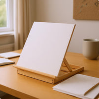 Foldable Wooden Easel Desktop Adjustable Drawing Board Angled for Sketching