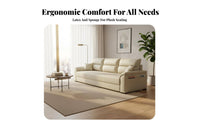 Abrasion-ResistantResistant Curved Sectional Sofa Petaccommodating Couch Modern Design Seating Furniture Performance Fabric for Apartment Dwellers, Homeowners, Entertainers, Living Room, Lounge Area, Home, recreation Space