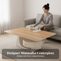 2 Pieces Nesting Table Combo Modern Design Household Furniture Minimalist aesthetic long-lasting Construction for Students, Home