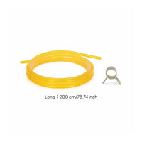 TPU Fuel Line with Clips Cuttable Small Engine Fuel Line Long-Lasting for DIYers