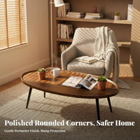 Dual-Level Round End Table Light Luxury Aesthetic 2-Tier Circular Table Space-Saving Modern Design for Living Room, Small Spaces