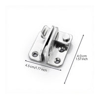 Stainless Steel Door Latch, No-Drill Barrel Bolt, Rust-Resistant Lock, Security for Wooden Doors, Cabinets, Gates