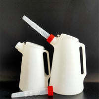 现货1.2L 2L 5L升长嘴机油壶 船用塑料加油壶 带刻度润滑油机油壶