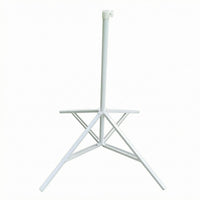 Triangular Braced Sun Umbrella Base 38 Mm Pole Size Four-Leg Umbrella Base Tall Center Tube Metal