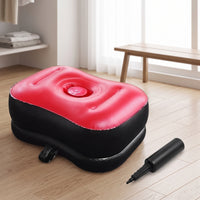 Portable Inflatable Cushion with Pump Compact Inflatable Rectangular Seat Foldable Furniture Water-Repellent for Travel
