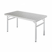 Bi-Fold Rectangular Table Foldable Design Portable Furniture Indoor/outsidedoor Use Easy to Clean for Campers, Home