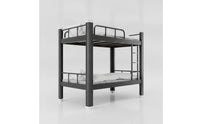 Steel Bunk Bed Space-Saving Metal Bunk Bed Heavy-Duty Furniture for Roommates, Employees, Student Apartments, Employee Housing, Shared Bedrooms