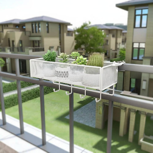 Adjustable Railing Planter Shelf tool-free Installation Hanging Railing Planter