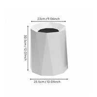 Modern Decorative Garbage Bin Nordic Design Double Layer Trash Can Large Capacity Geometric Trash Can for Living Room, Bedroom, Washroom