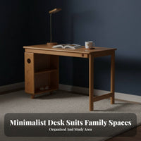 Desk and Hutch Set sturdy Wood Study Table Integrated shelving unit Easy to Clean for Home