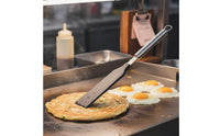 2 Pieces Nylon Head Stainless Steel Crepe Scraper Long-Lasting T-Shaped Batter Spreader Easy to Clean for Home Cooks, Beginners