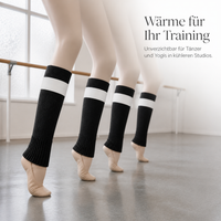 Women's Thermal Knee Warmers Long Tube Wool Lined Thickened Over-the-Knee Leggings