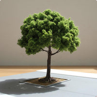 Model Roadside Tree Realistic Fidelity Wire Trunk Tree Flexible Branches