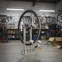 Two-Wheeler Wheel Truing Stand High Precision Dial Indicators Wheelset Correction Jig Thru-Axle & Quick Release Compatible Bike   Alignment Tool