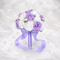 White and Purple Wedding Floral Arrangement Western Design Floral Decor Won't