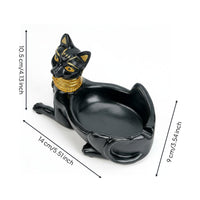 Egyptian Feline Organizer Decorative Feline Jewelry Storage Box Tabletop