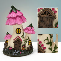 Flower-Roof Miniature House Figurines | Whimsical, for Patio