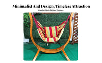 Comfortable Freestanding Swing Chair Thickened Cushion Patio Furniture Long-Lasting Construction Swing Seat Heavy-Duty Frame for Children, Homeowners, Garden, Outdoor, Balcony, Poolside