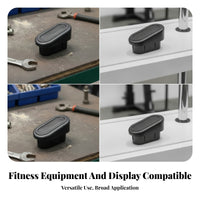 Furniture Accessory Elliptical Tube Plug Smooth Oval Tube Plug Easy Install Matte Finish Floor Protection for Fitness Equipment