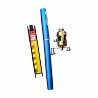 Portable Mini Fishing Rod, Telescopic Pole, Pond