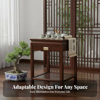 Carved Wooden Riser Traditional Design Display Stand Intricate Carving Multipurpose for Collectors, Gift Givers, Entryway