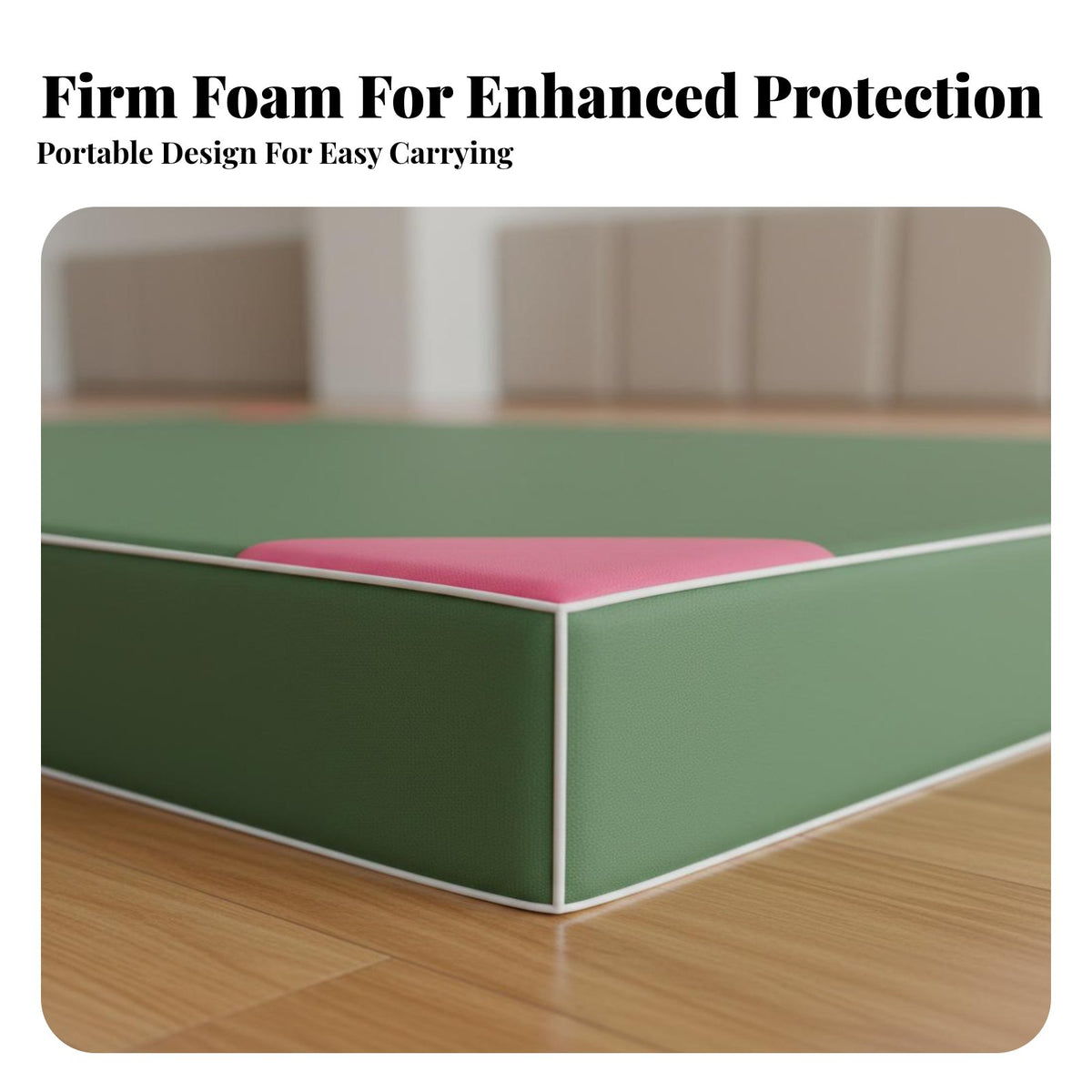 Foldable Design High Jump Landing Mat Thickened Cushion Thick Gymnastics Mat Folds in Half Folding Crash Pad Multi-Purpose for Gymnasts, Athletes, Combat Arts, School, Gymnasium, Home Gym