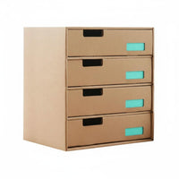 Drawerand & design Document Box adaptable Desk Organizer DIY Assembly for Students