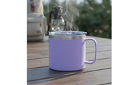 14oz Stainless Steel Coffee Mug Rust Resistant Vacuum Insulated Mug with Handle Thermal Coffee Cup with Handle for Commuters, Office