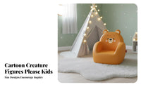 Cute Appearance creatureShaped Floor Sofa Soft and snug animalShaped Floor Sofa low-to-the-ground Design childs' Furniture Child-Safe for young children, Parents, Playroom, Nursery, Bedroom, book corner