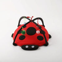 Ladybug Pet Tent Interactive Cat Playhouse Compact for Cats, Kittens