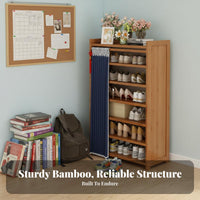 Shoe Shelf with Dust Curtain Space-Saving Multi-Tier Shoe Rack Dustproof Entryway Furniture for Students, Apartment Dwellers, Hallway, Bedroom, Closet
