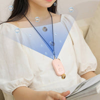 Negative Ion Technology Wearable Air Purifier Lightweight Necklace Air Purifier Mini Size Portable USB Rechargeable for Commuters, Office Workers, Allergy Sufferers, Travel, Car, Public Transport