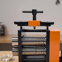 Hand-Cranked Manual Rolling Mill Adjustable Jewelry Rolling Press Sturdy Tool Smooth for Jewelers, Hobbyists, Workshop