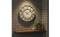 Vintage Round Wall Timepiece European Design Battery Operated Wall Timepiece