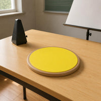 Beige Rim Quiet Drum Practice Pad 29 Cm Drum Practice Pad Basic Hand Technique Music Training Equipment
