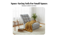 Adjustable Floor Lounger Thick Padding Adjustable Spinerest Lounger Thickly Padded Space-Saving for Bedroom, Balcony