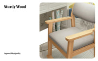 Adjustable Wooden Writing Chair sturdy Wood children's Furniture With Armrests