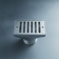 Stainless Steel Slotted Pool Drain Brushed Metal Pool Overflow Drain Long-Lasting Adapter Flush-Mount for Homeowners