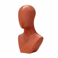 Velvet Mannequin Head Decorative Hat Hairpiece Stand Head Elegant Look for Boutique Sellers, Shop Owners