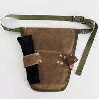 Cross-border Waxed Canvas Tool Waist Bag, Multi-functional for Carpenter, Electrician, Outdoor Gardening Work, Durable