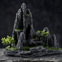Aquarium Mountain View Stone Ornament Looking Artificial Rockery Ornament Realistic Aquarium Rock with Caves
