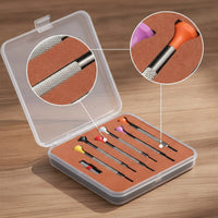 6 Pieces Precision Screwdriver Set with Case Knurled Watchmaker Screwdriver Set Portable Hand Tools for Watchmakers