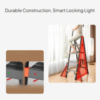 Adjustable Folding Aluminum Ladder: Multi-Functional, Anti-Slip