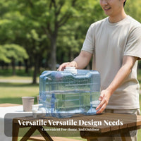Portable Water Container with Spigot Built-in Handle Portable Water Jug with Spigot Wide Mouth Opening for Campers